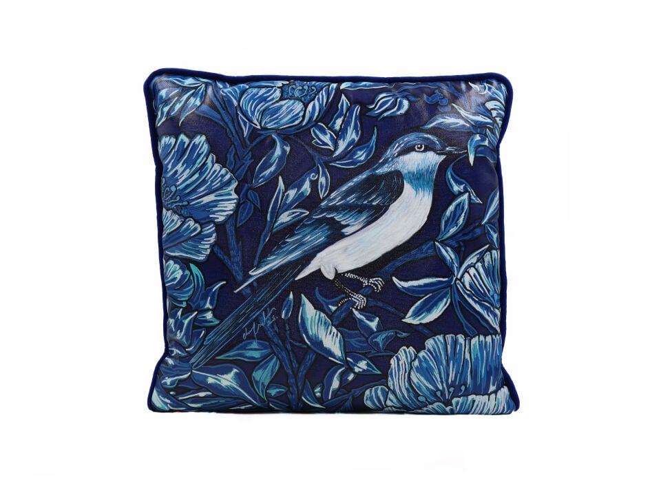 Blue Birds - dekoratif yastık